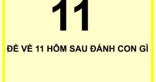 Đề về 11 hôm sau đánh con gì để phát tài phát lộc nhanh chóng?